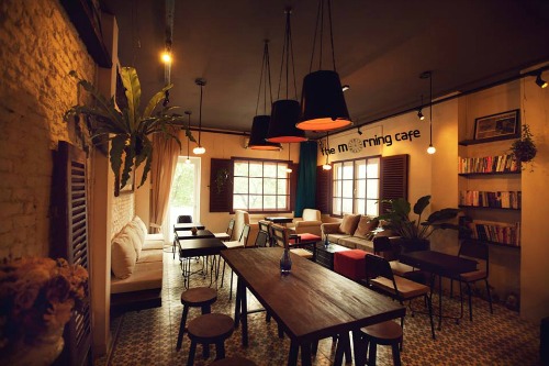 thiết kế cafe ở chung cư 4