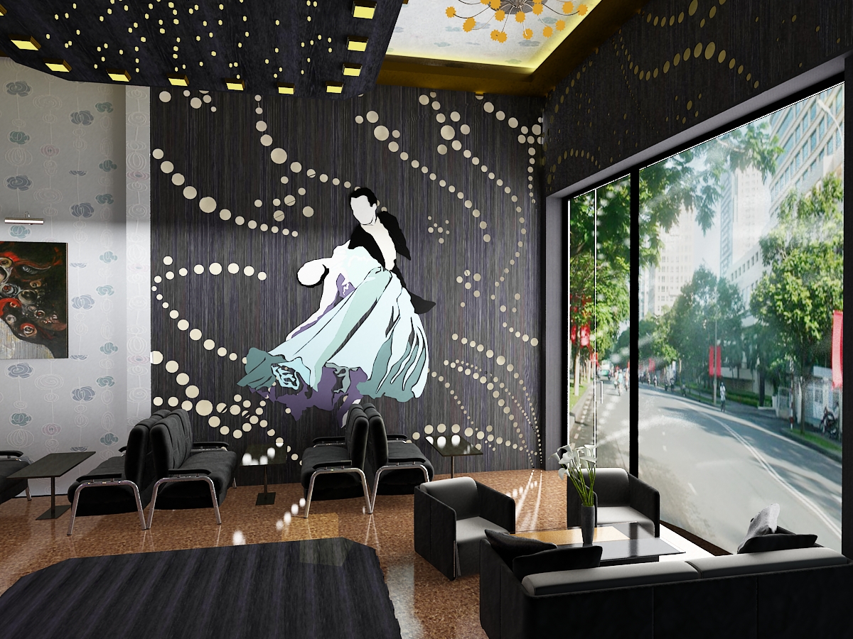 thiết kế cafe biệt thự