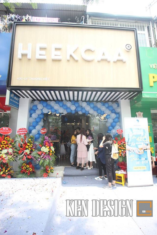 thiết kế quán trà sữa heekcaa