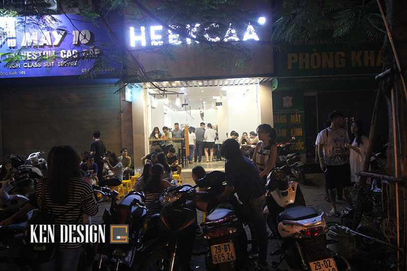 Thiết kế quán cafe heekcaa