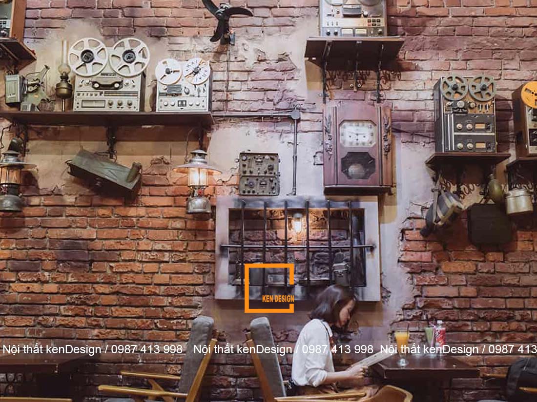 thiết kế quán cafe vintage đẹp