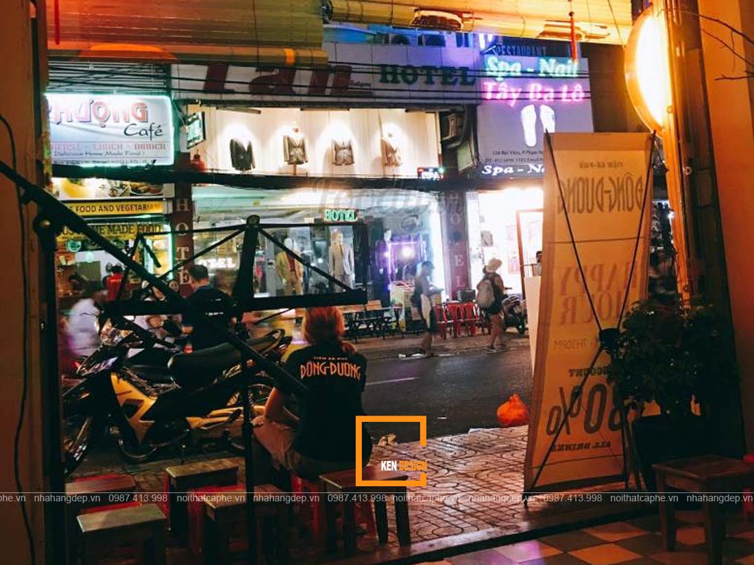 thiết kế quán cafe phong cách Đông Dương