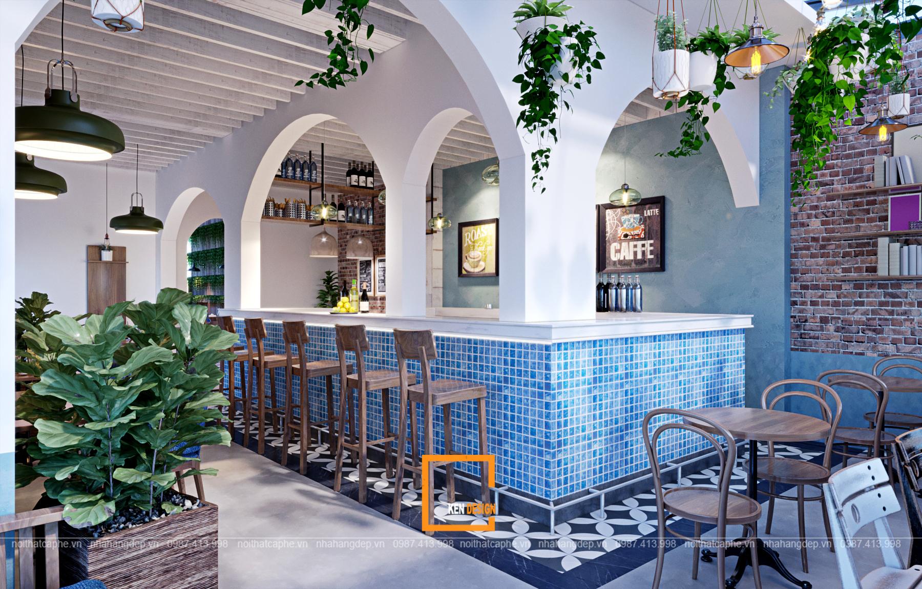 lưu ý thiết kế quán cafe nhà ống
