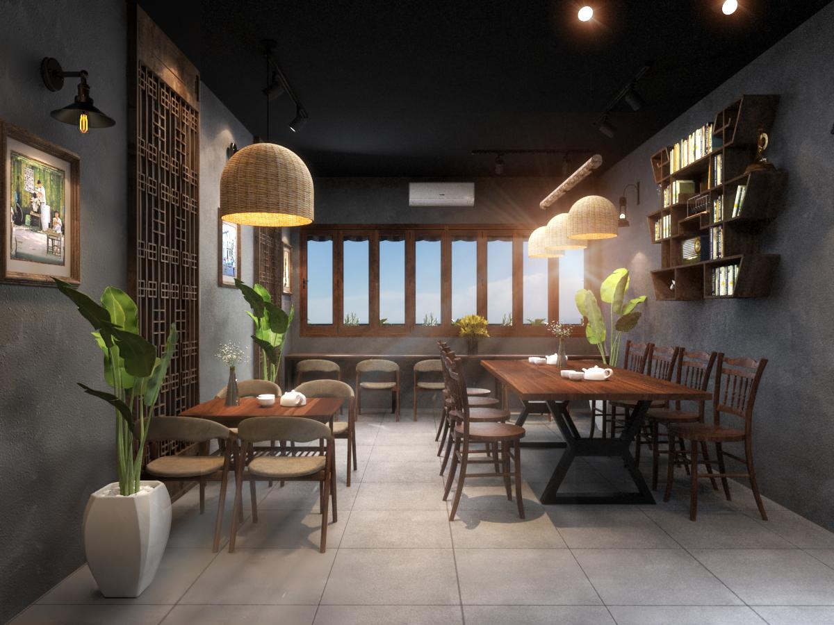 5 mẫu quán cafe nhà ống của KenDesign