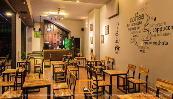 lưu ý thiết kế quán cafe nhà ống