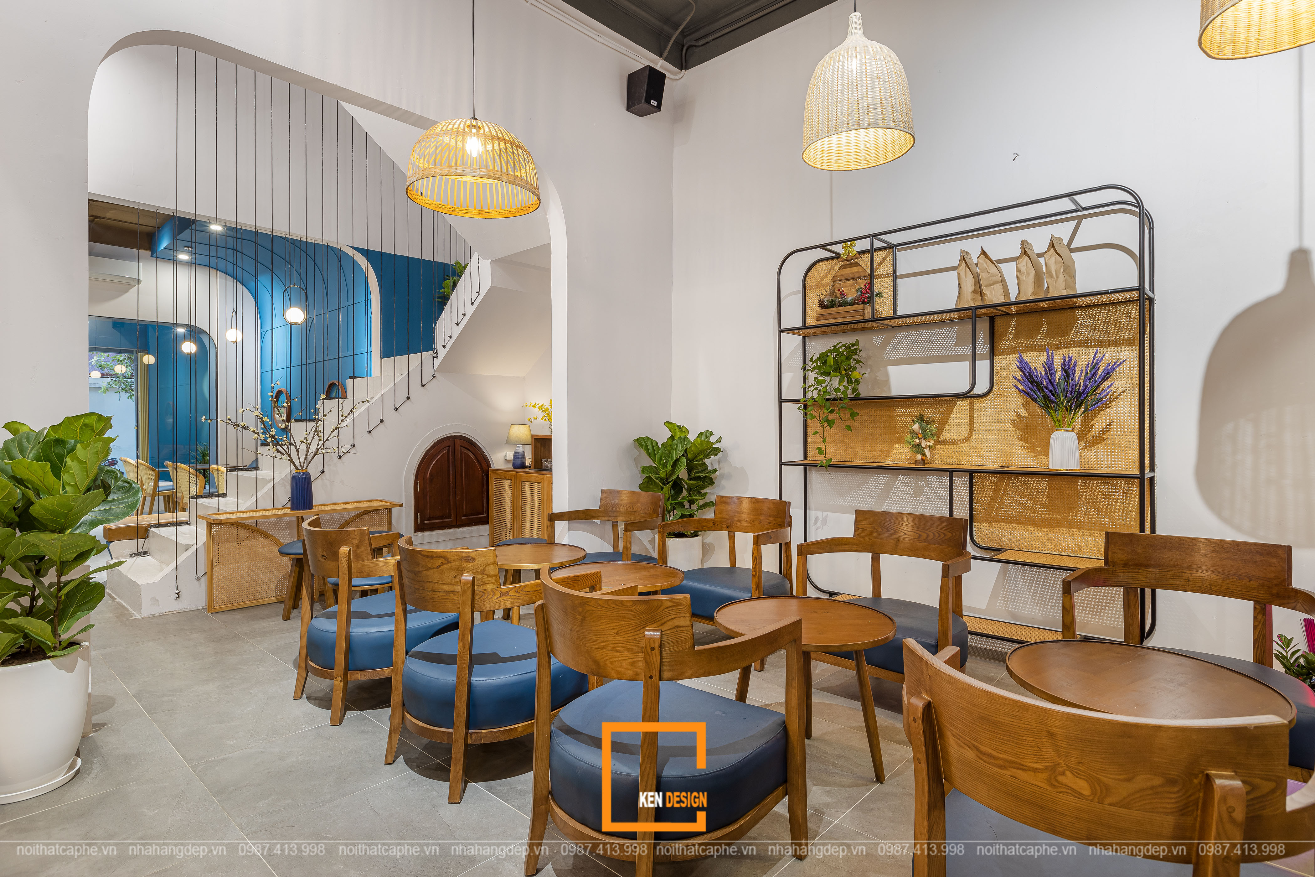 5 mẫu quán cafe nhà ống của KenDesign