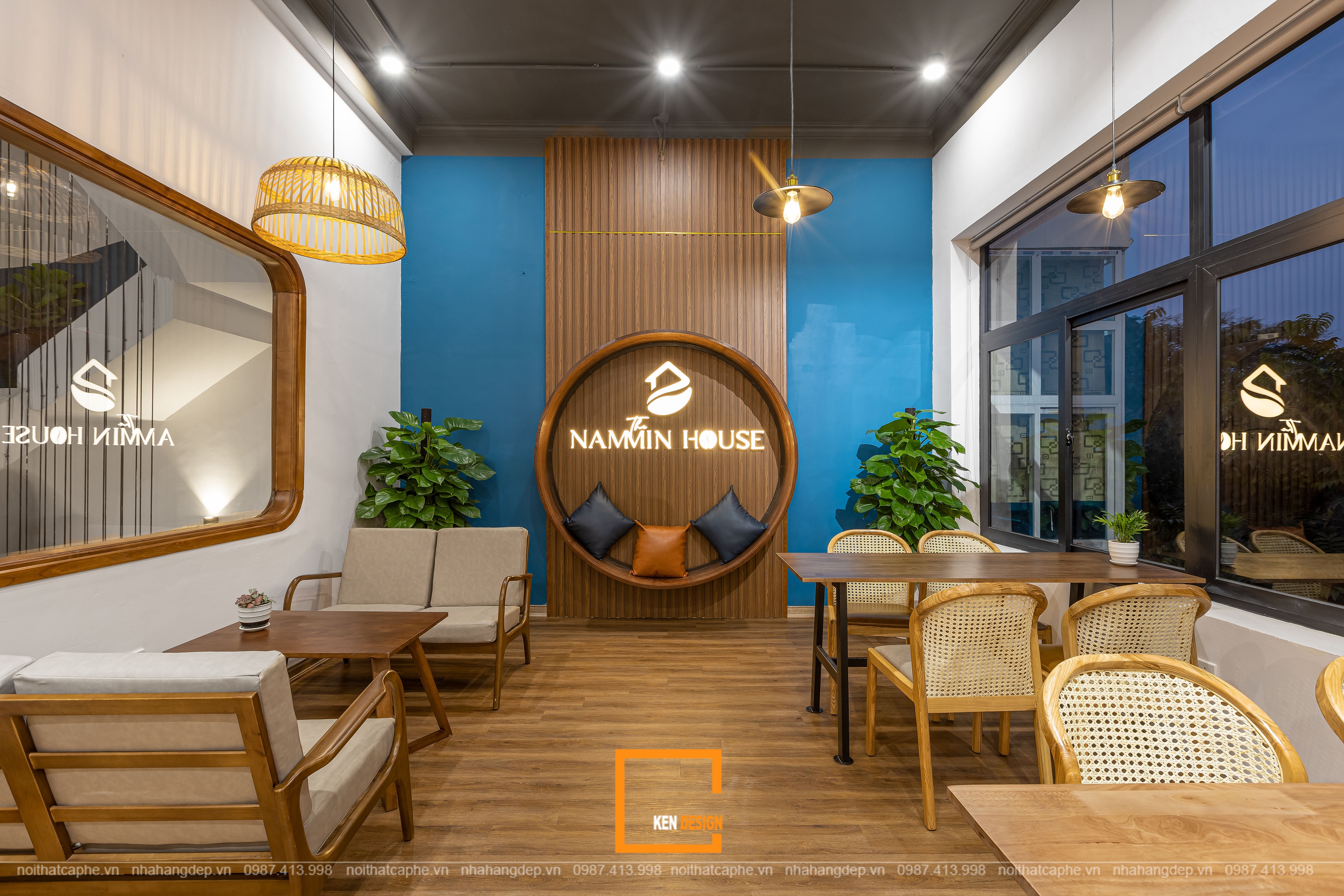 5 mẫu quán cafe nhà ống của KenDesign