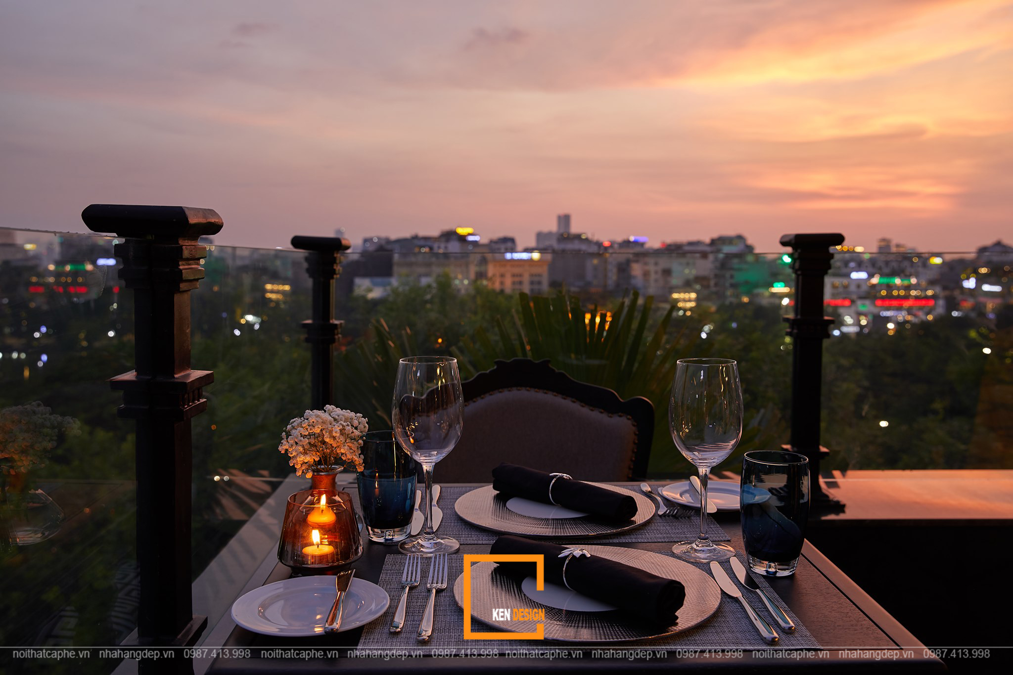 mô hình thiết kế bar rooftop