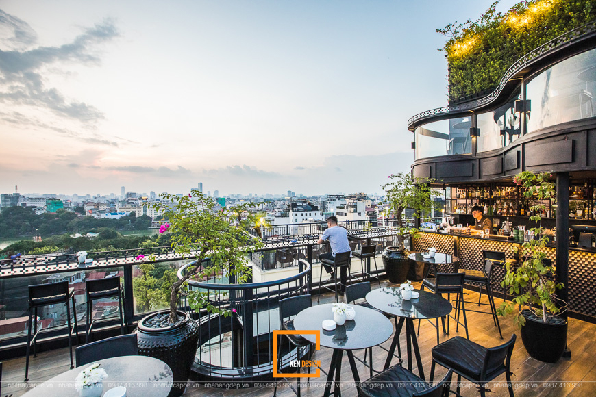 thiết kế bar rooftop