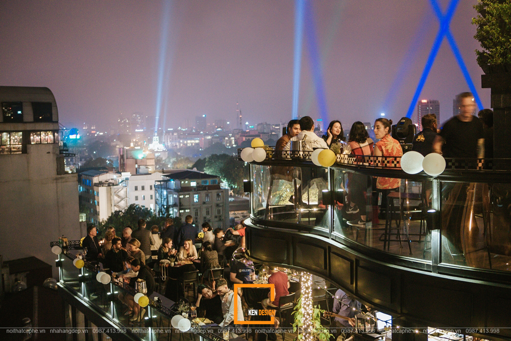 thiết kế bar rooftop