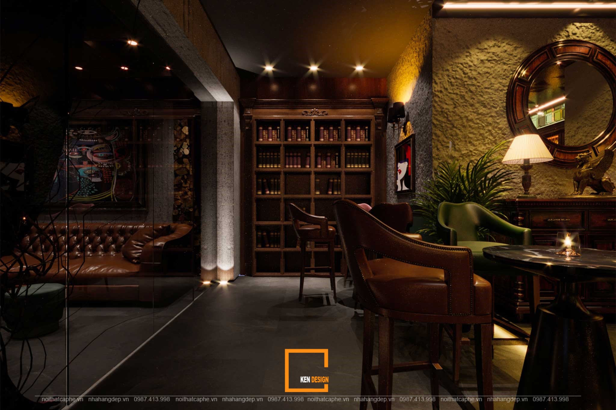 thiết kế nevermind bar lounge