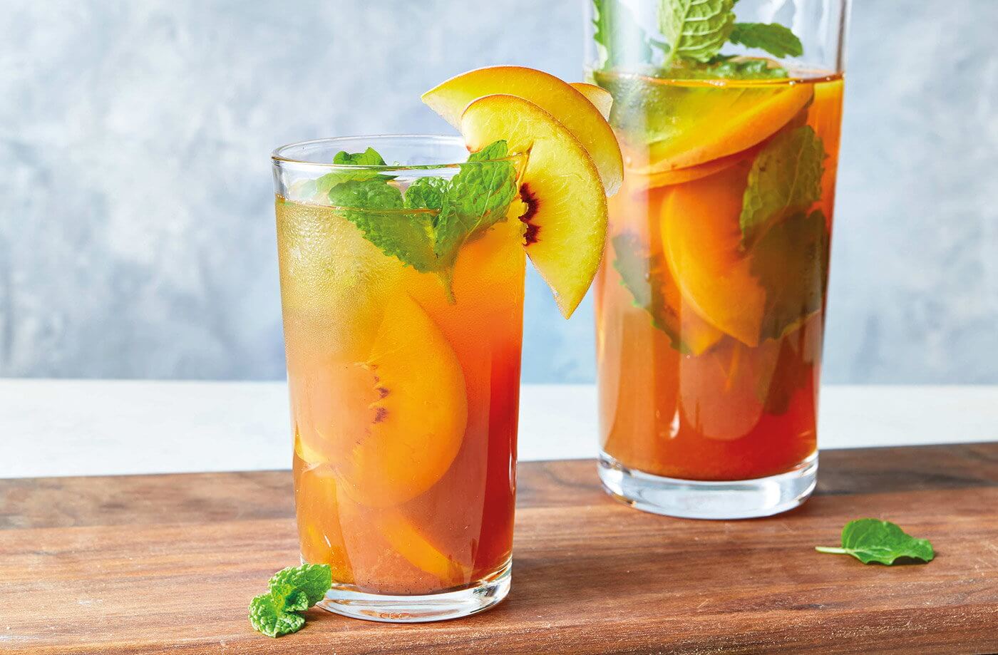 pha chế trà đào cam sả