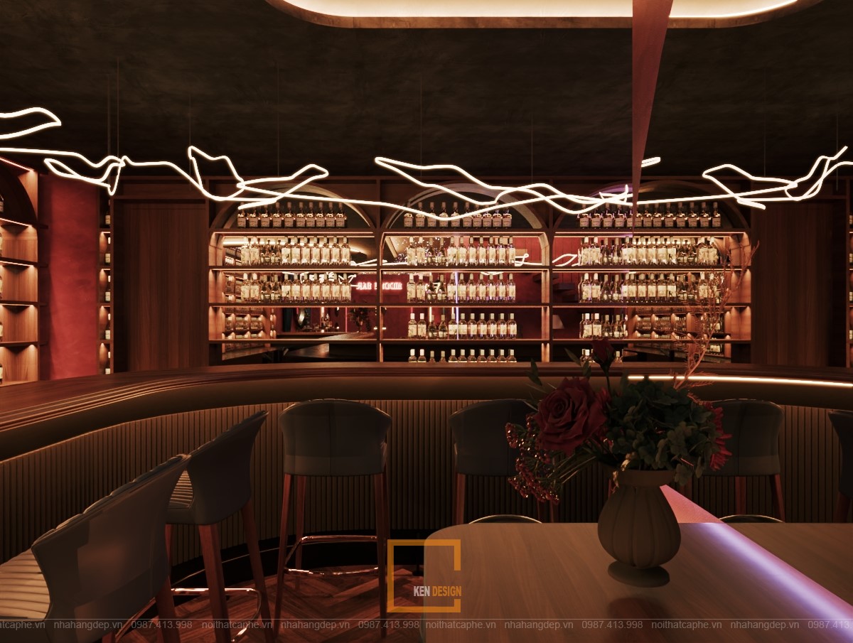 thiết kế Funtasia quầy bar mái vòm