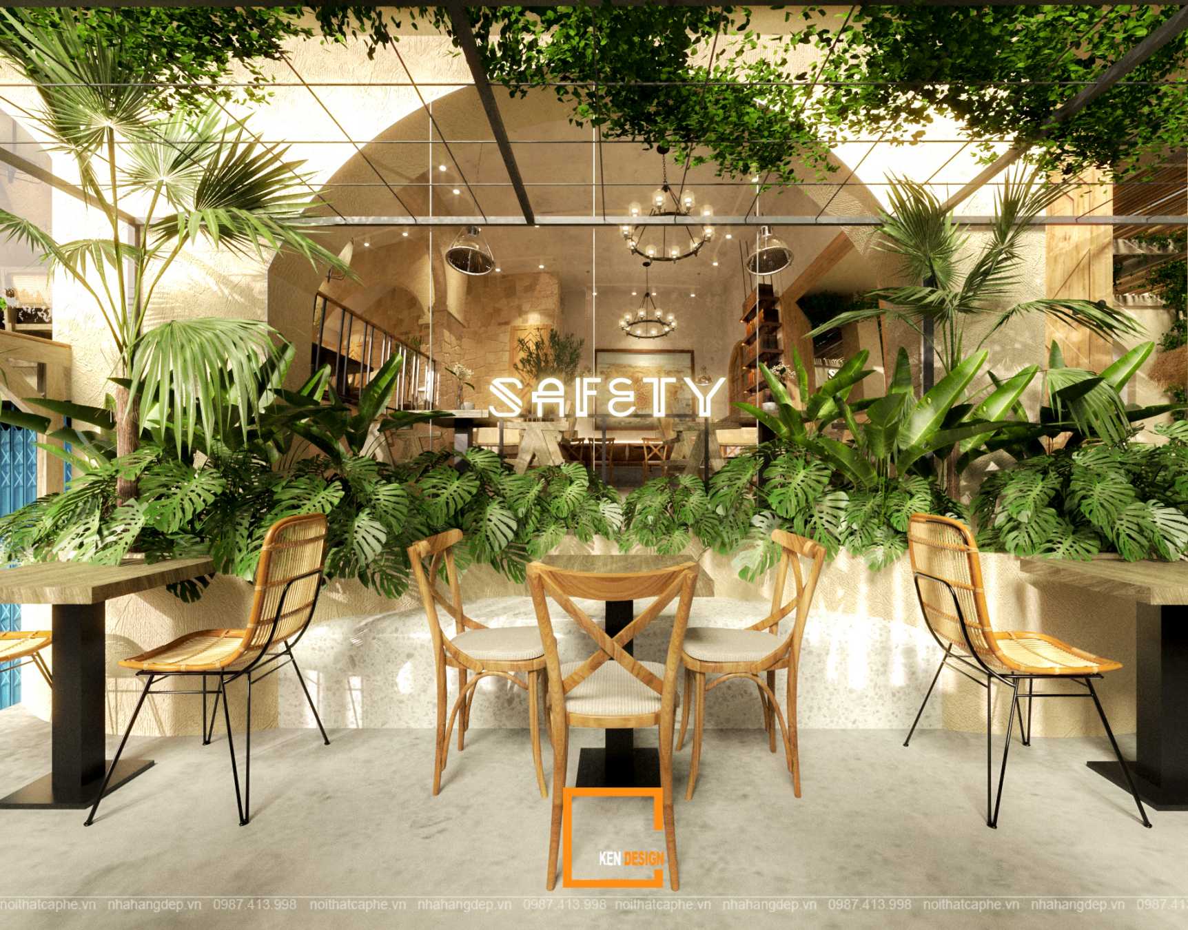 Thiết kế quán cafe Safety