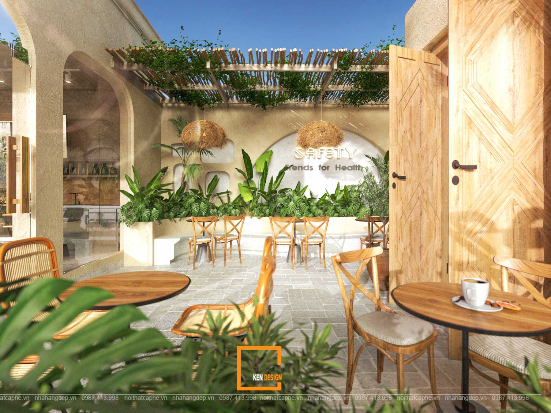 Thiết kế quán cafe Safety