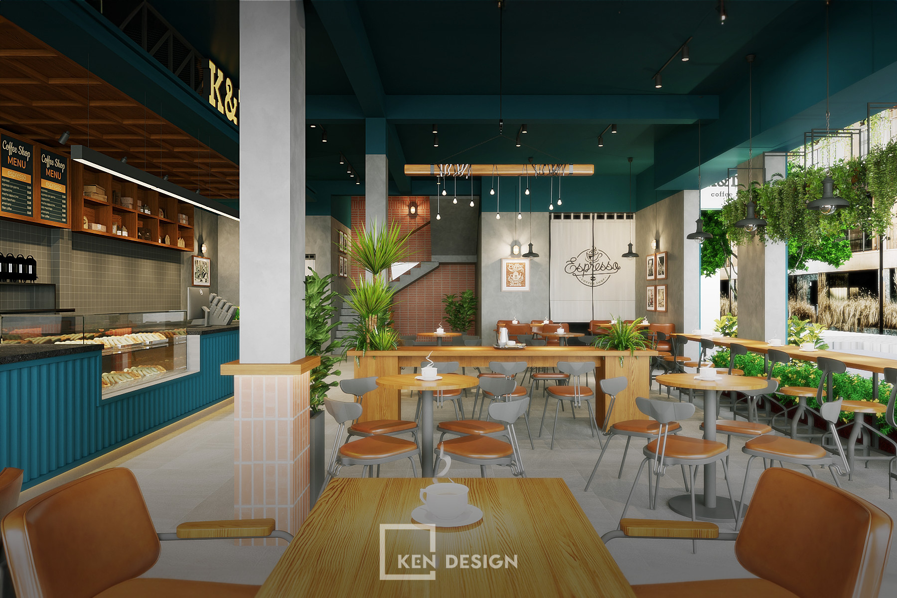 Thiết kế quán cafe K&T Quy Nhơn - Bình Định