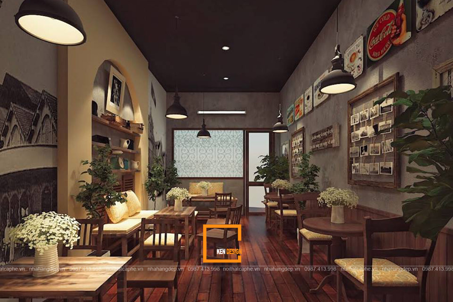 Khám phá top 20 mẫu thiết kế quán cafe nhỏ xinh 2024