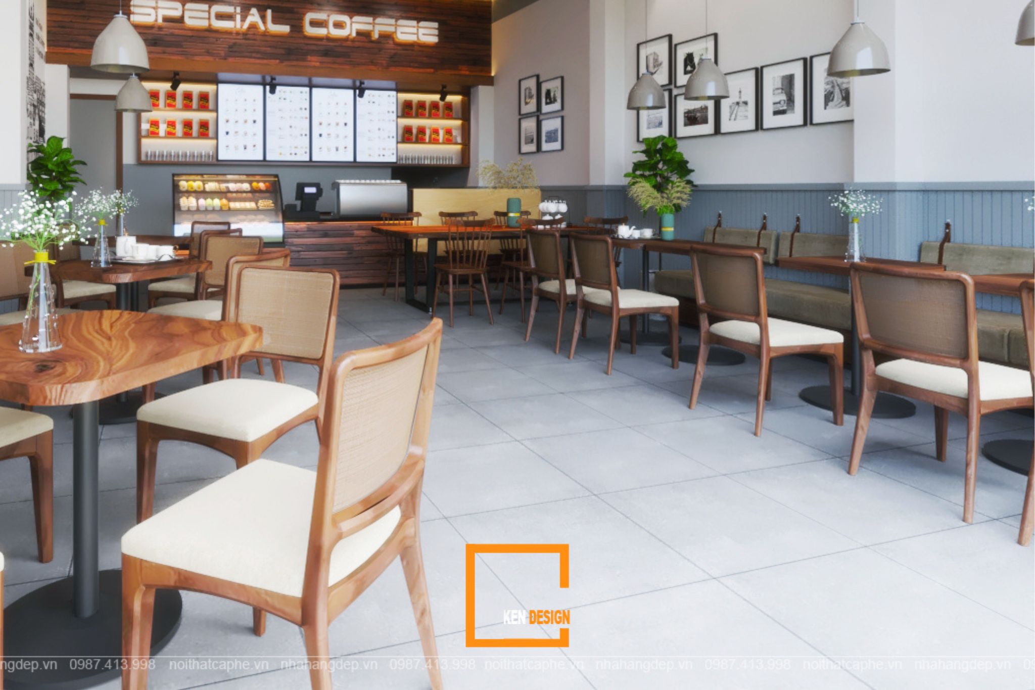 Mẫu thiết kế quán cafe nhỏ giá rẻ