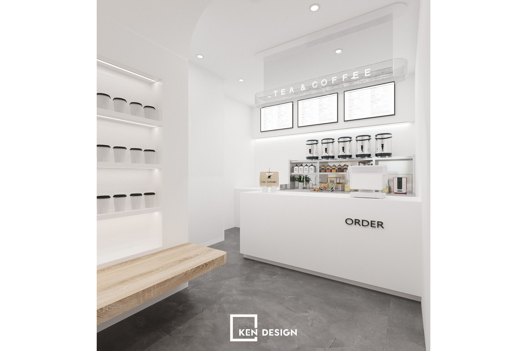 Mẫu thiết kế quán cafe nhỏ giá rẻ