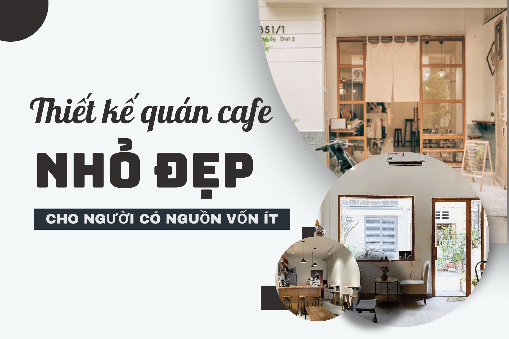 Thiết kế quán cafe nhỏ đẹp giá rẻ