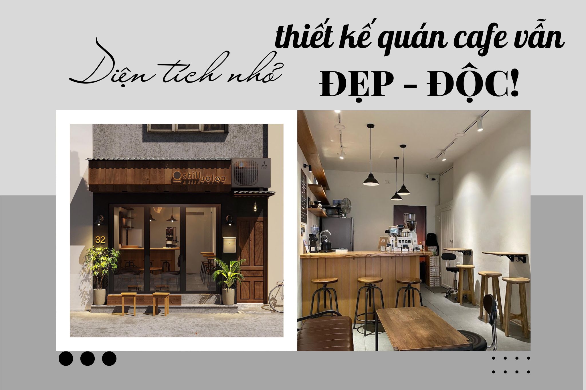 thiết kế quán cafe nhỏ đẹp