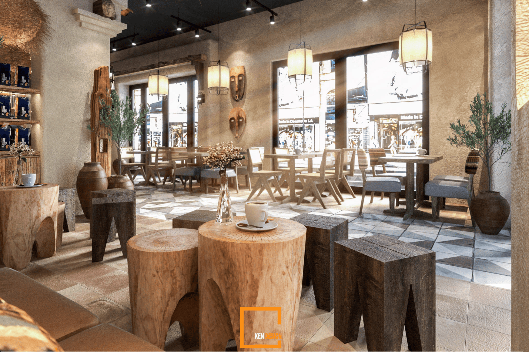thiết kế quán cafe Ân Nam