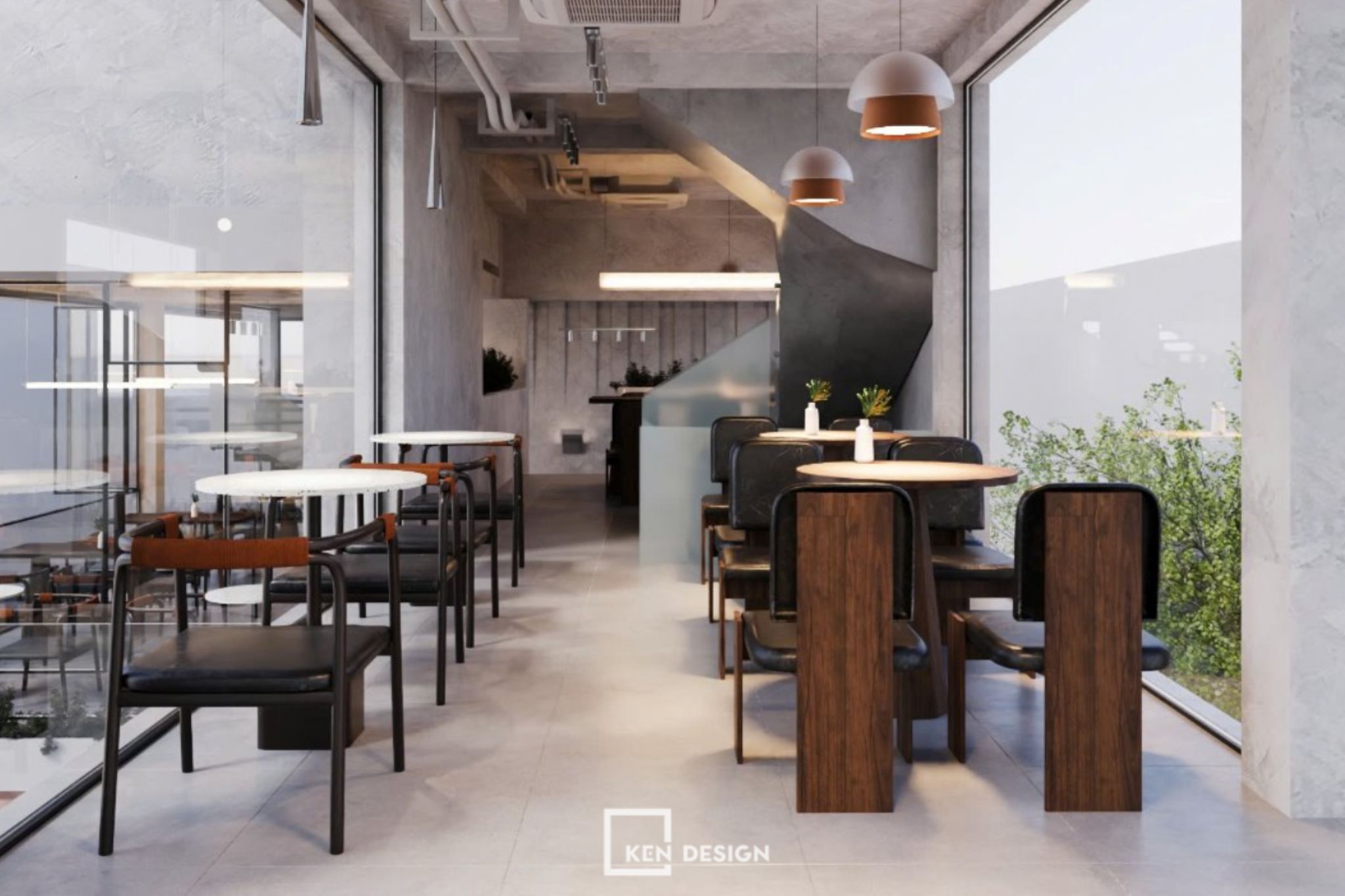 thiết kế quán cafe Lacati Cafe