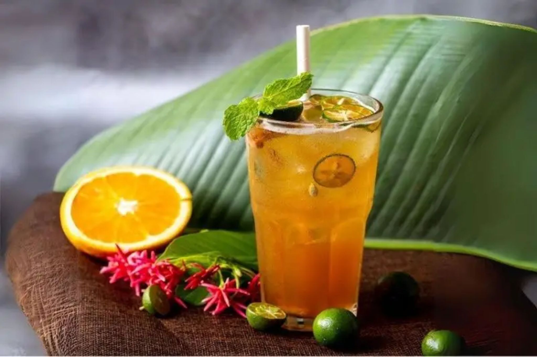 công thức pha chế trà hoa quả