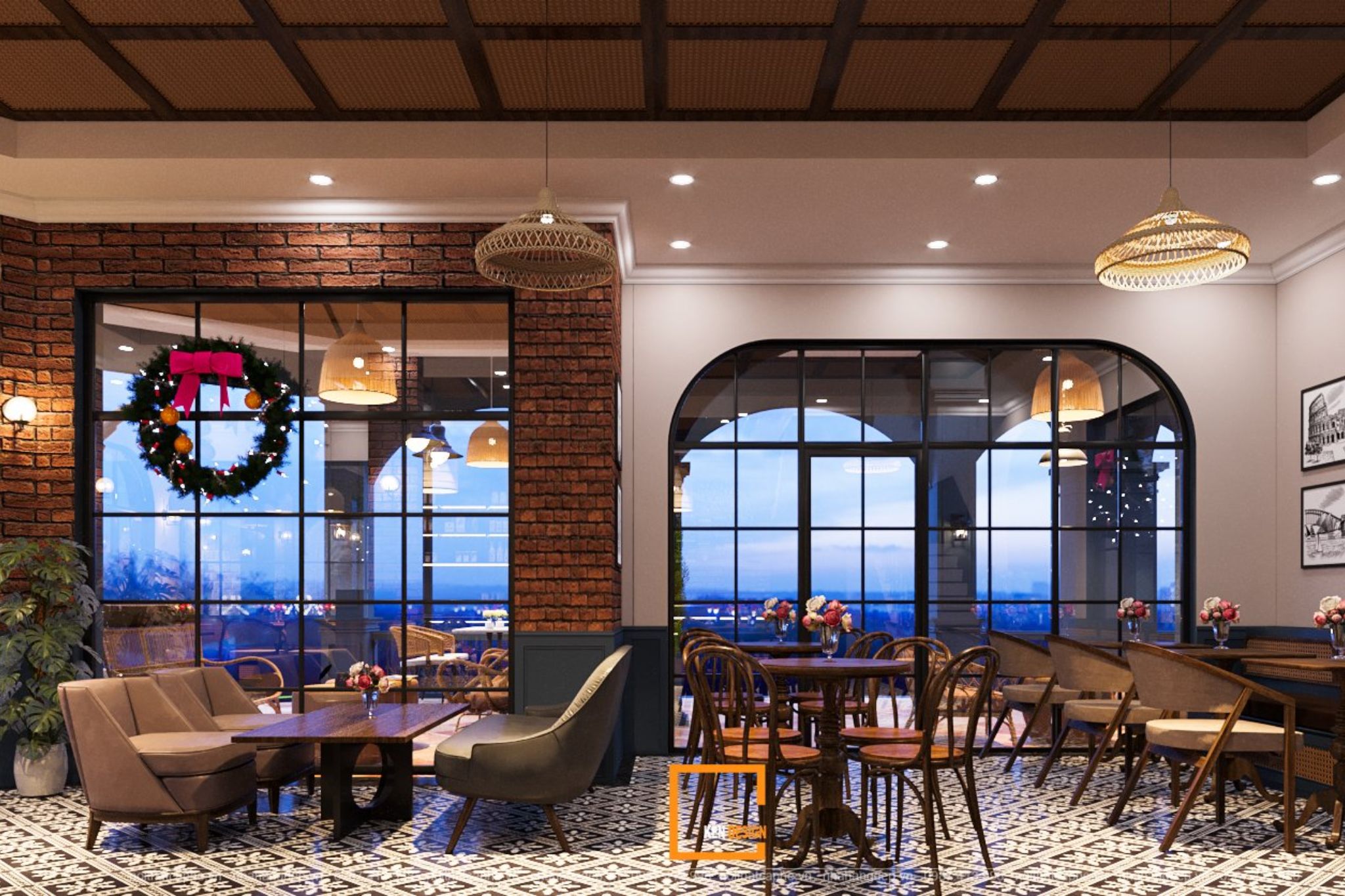 chi phí thiết kế thi công quán cafe