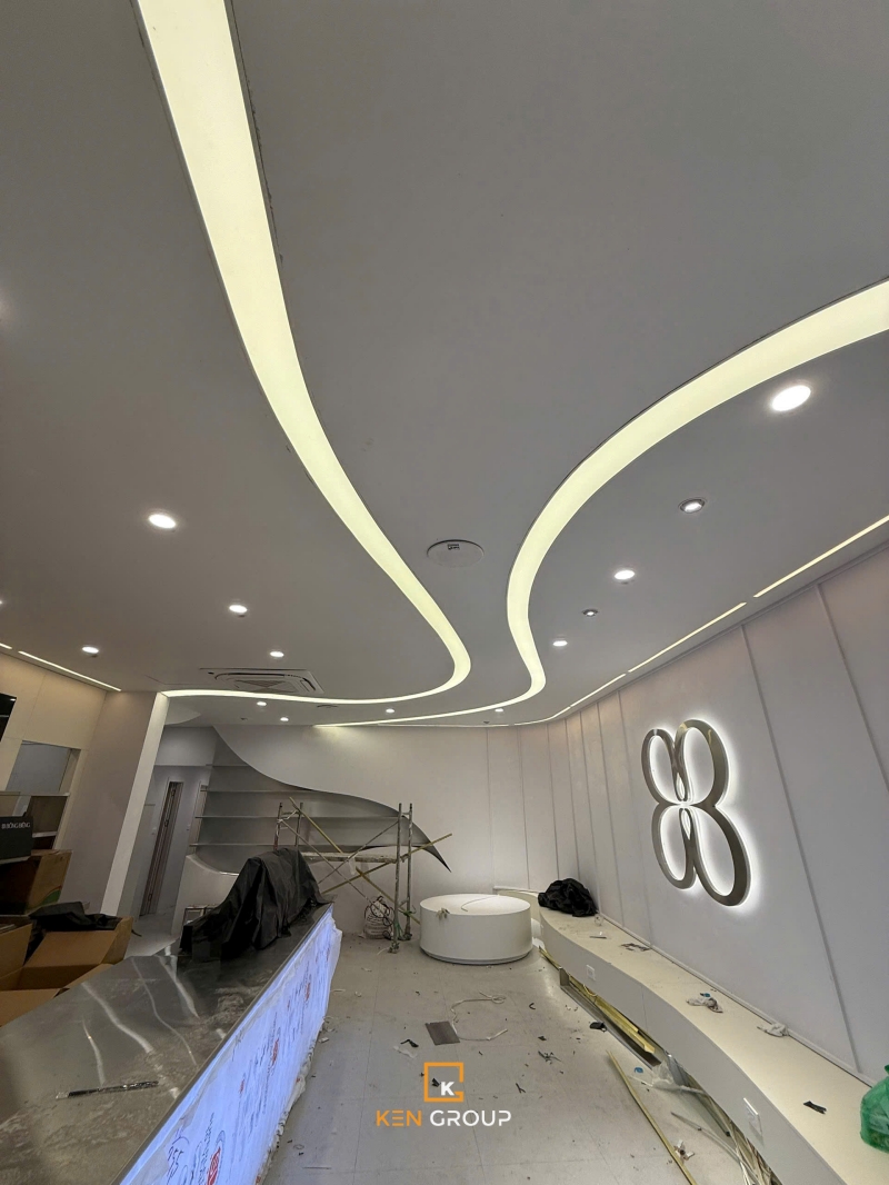 Thi công quán cafe Bông Biêng tại Đội Cấn