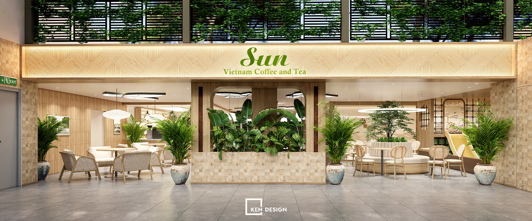 Thiết kế Sun Vietnam Coffee and Tea