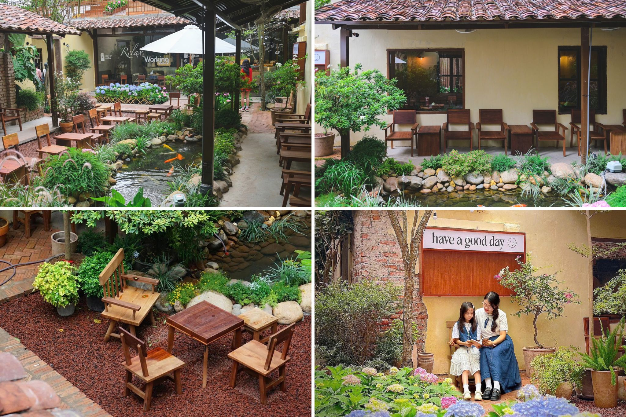 mẫu thiết kế quán cafe sân vườn