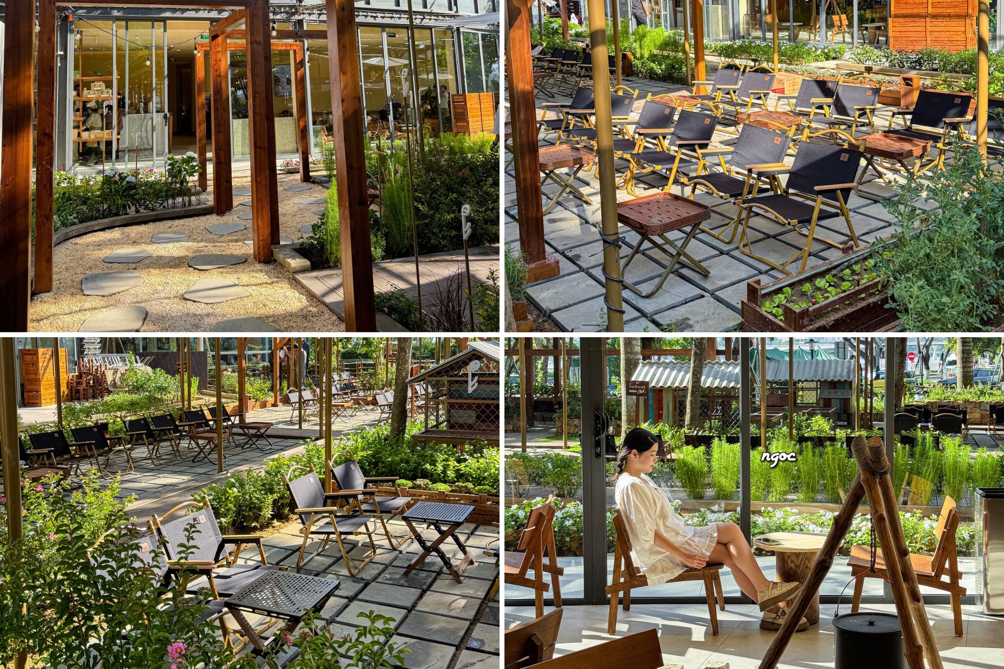 mẫu thiết kế quán cafe sân vườn