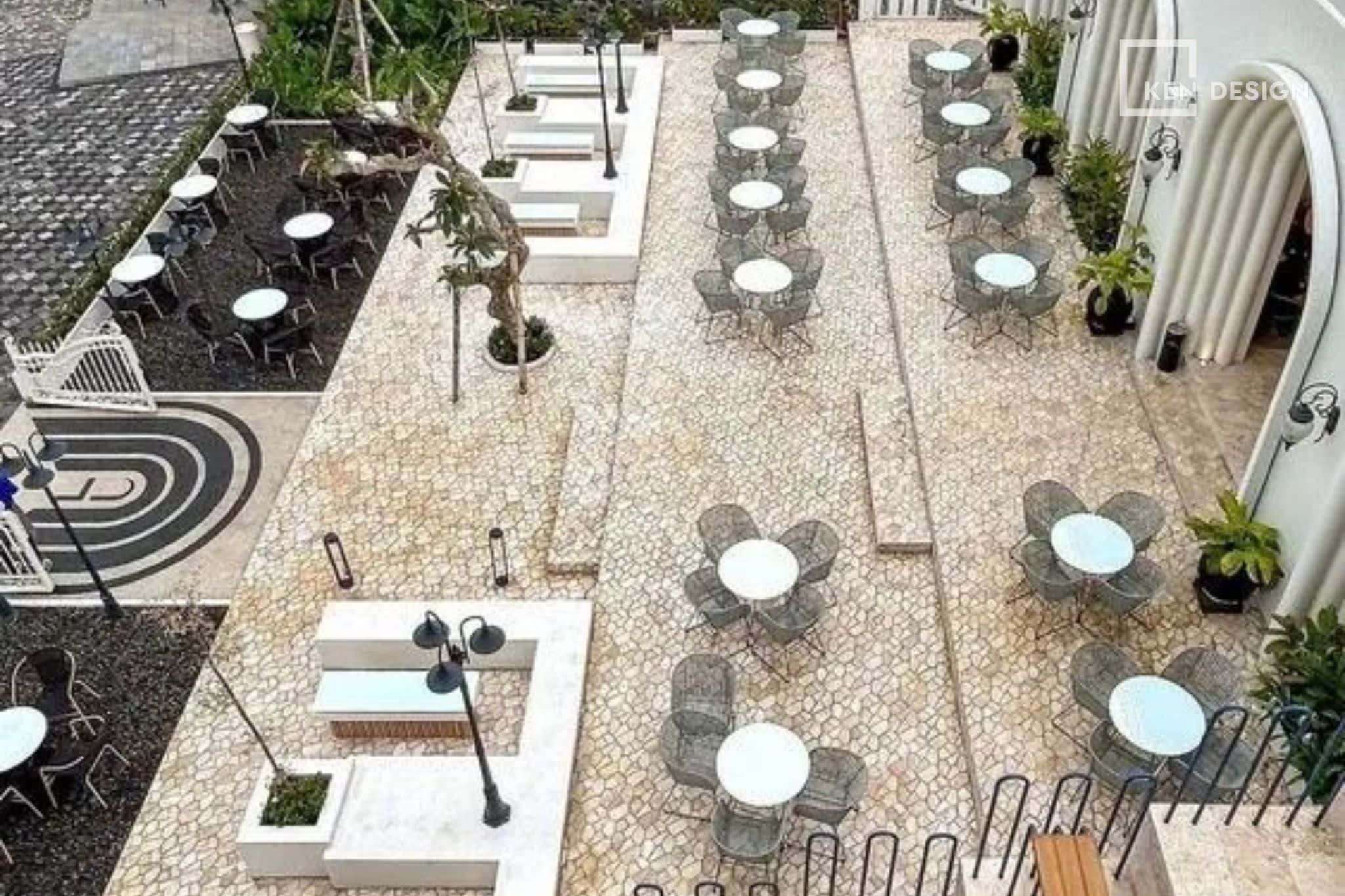  phân khu trong quán cafe sân vườn 